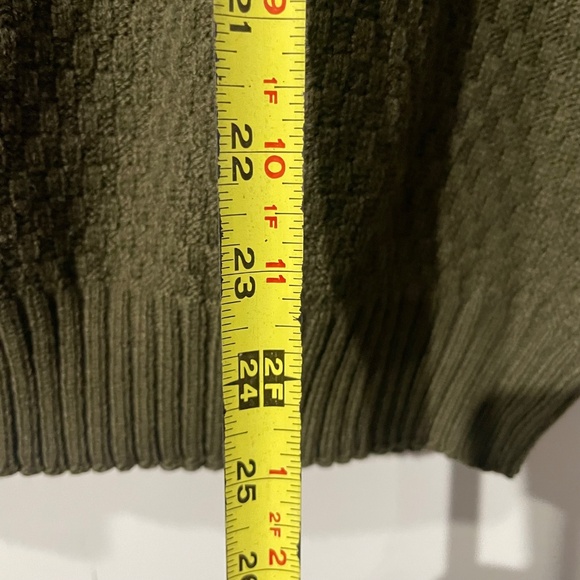 Vintage 90s Bugle Boy Original Sweater Vest — Olive Green (Size XXL) - Picture 4 of 6